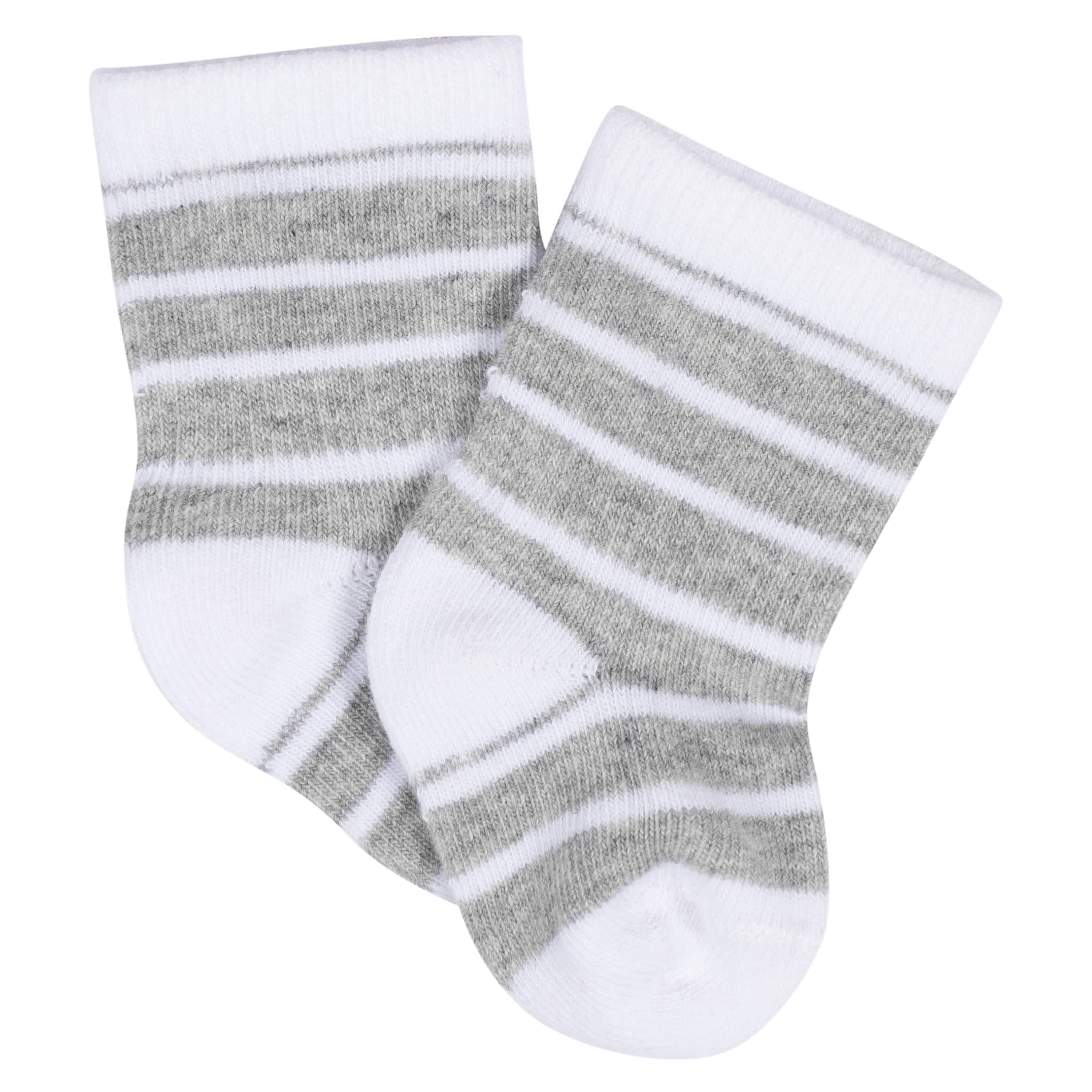 8-Pack Baby Boys Space Jersey Wiggle Proof® Socks