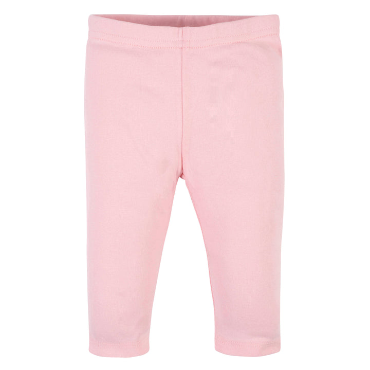 3-Pack Baby Girls Floral & Pink Leggings-Gerber Childrenswear