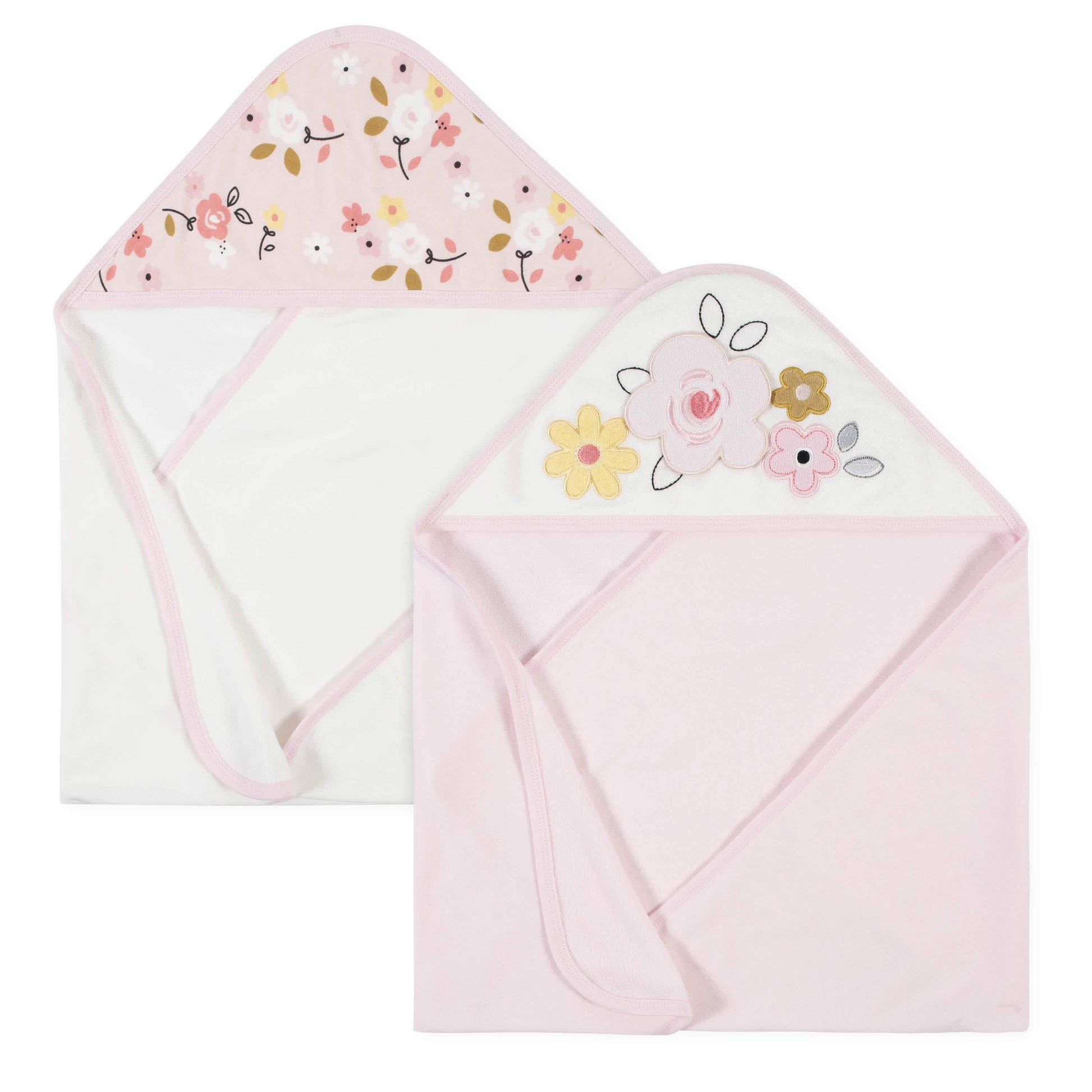 2-Pack Baby Girls Ballerina Hooded Towels-Gerber Childrenswear