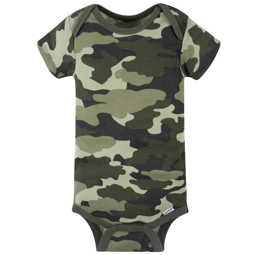 8-Pack Baby Boys Bear Short Sleeve Onesies® Bodysuits-Gerber Childrenswear