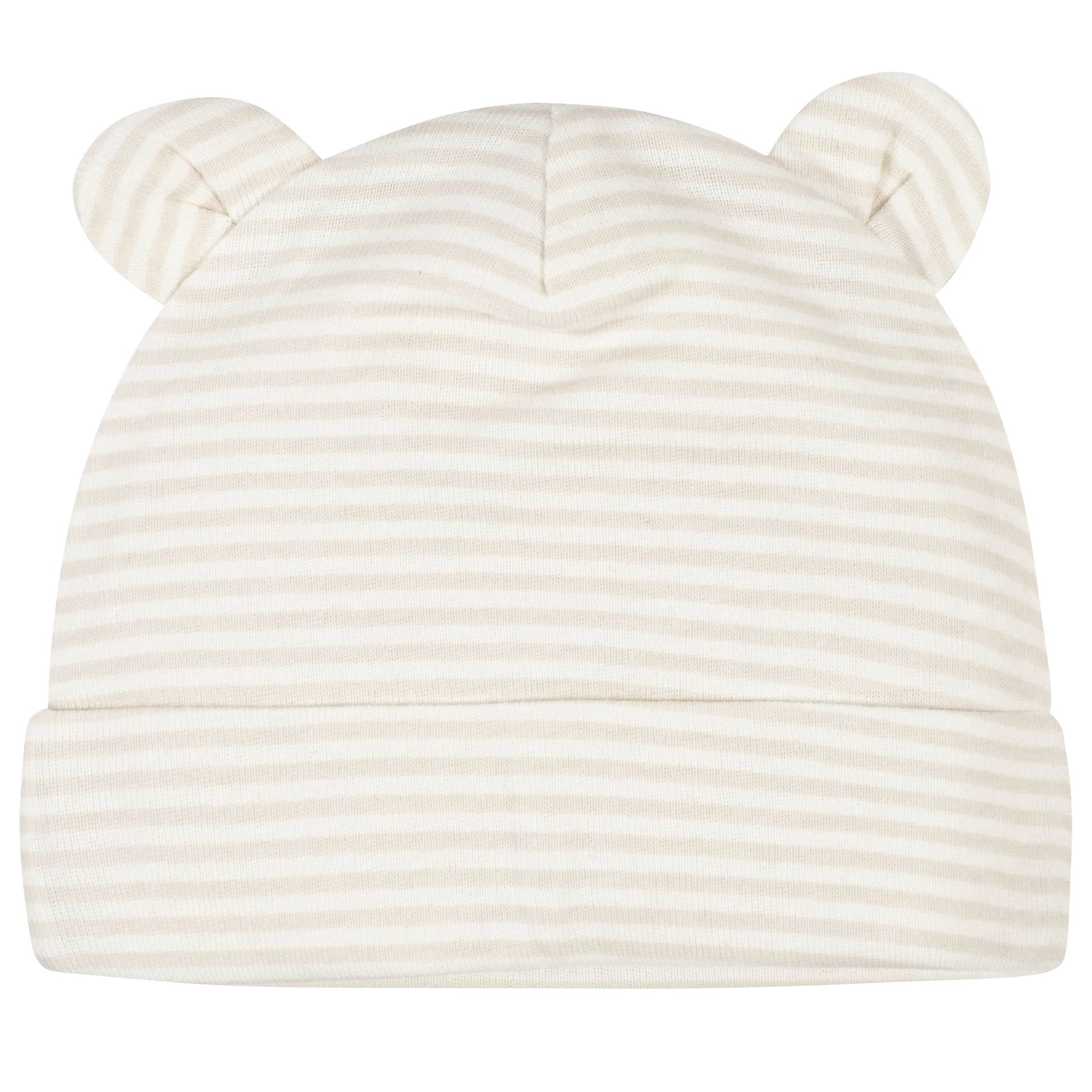 5-Pack Baby Neutral Safari Caps-Gerber Childrenswear