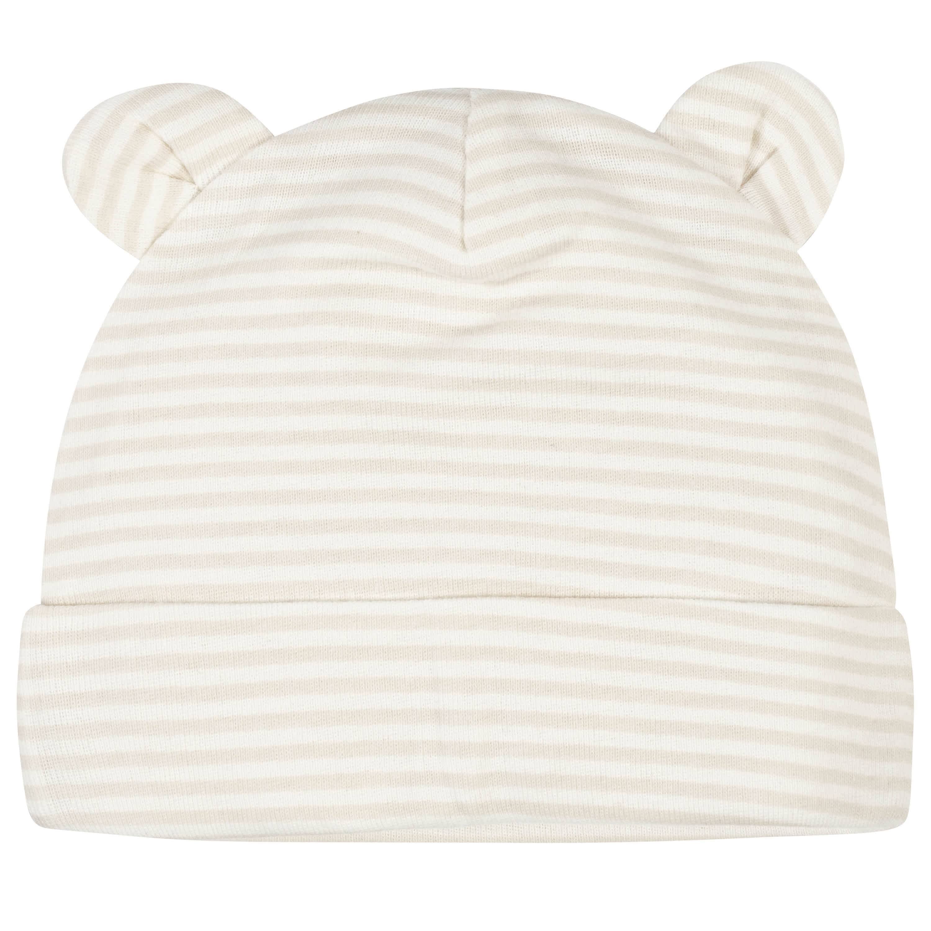 5-Pack Baby Neutral Safari Caps-Gerber Childrenswear