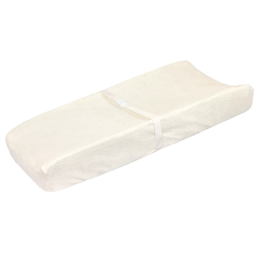 Baby Neutral Ivory and Gold Changing Pad Cover-Gerber Childrenswear