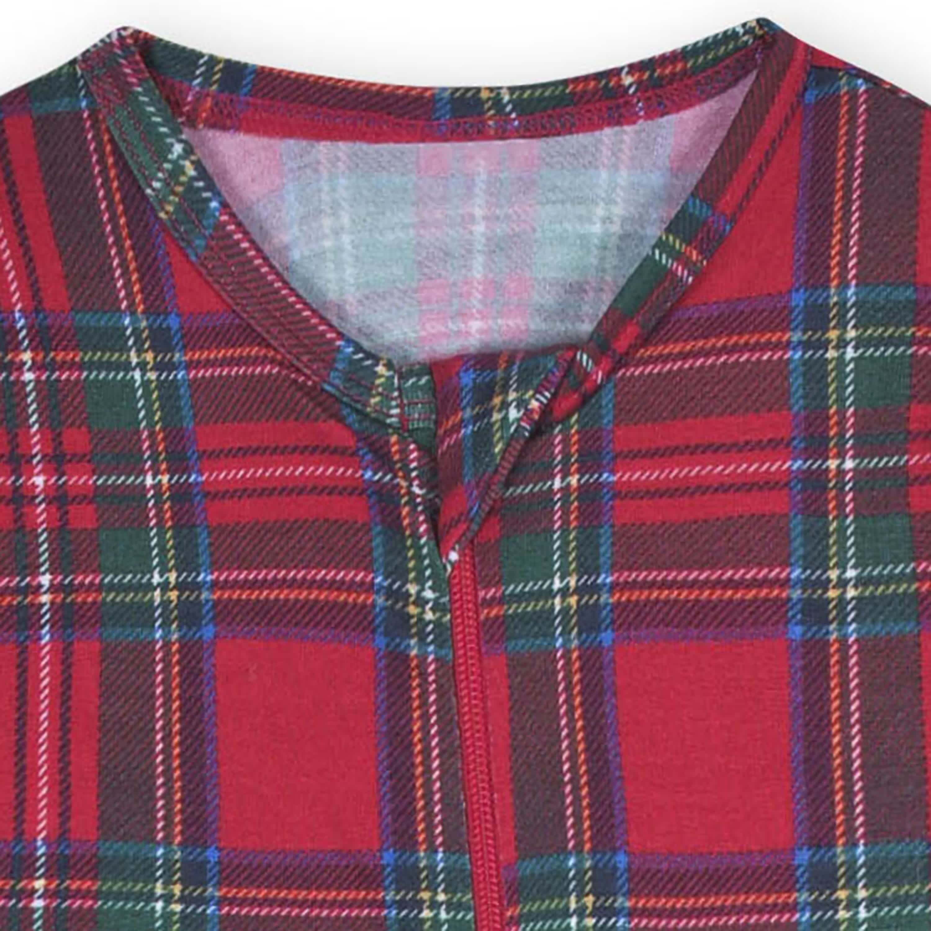 Baby Stewart Plaid Buttery-Soft Viscose Made from Eucalyptus Snug Fit Footed Pajamas
