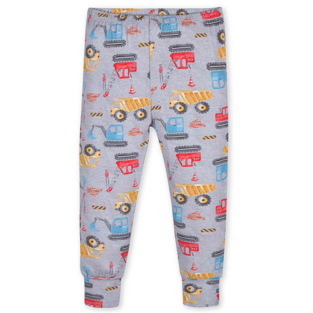 2-Piece Infant & Toddler Boys Construction Trucks Buttery-Soft Viscose Made from Eucalyptus Snug Fit Pajamas