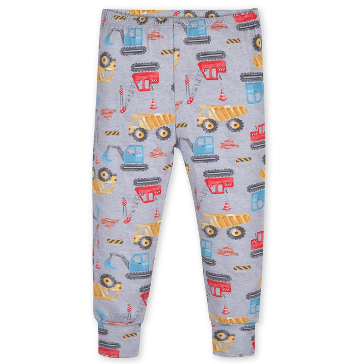 2-Piece Infant & Toddler Boys Construction Trucks Buttery-Soft Viscose Made from Eucalyptus Snug Fit Pajamas