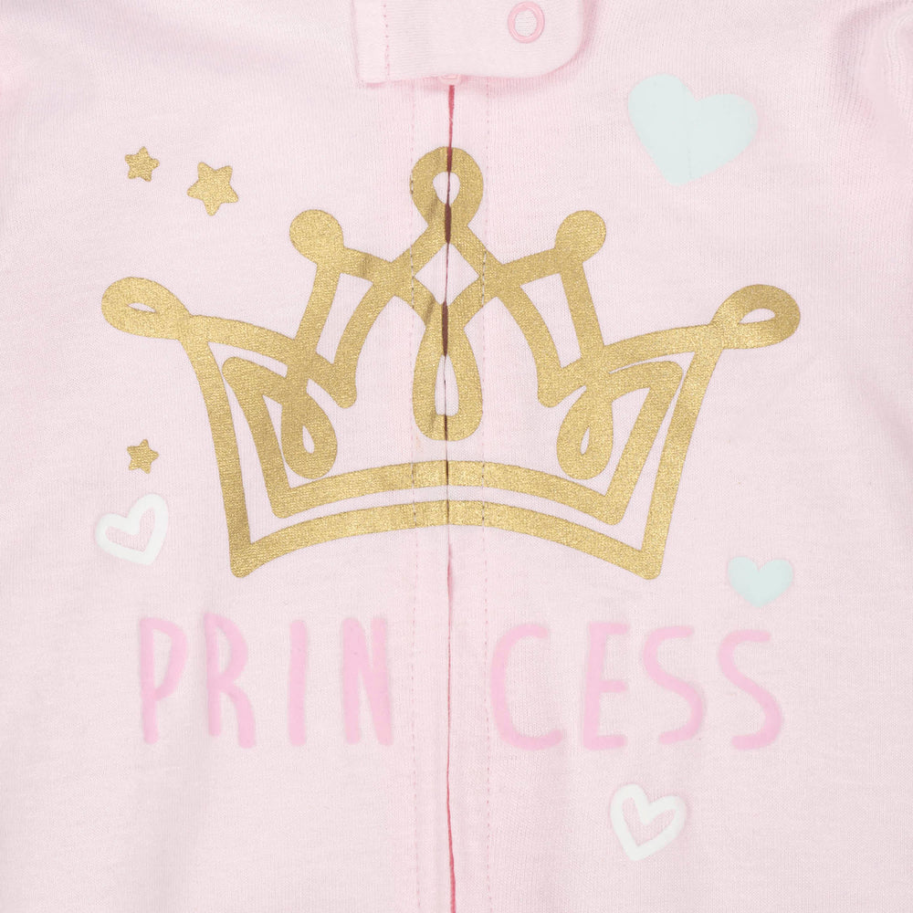 Baby Girls Princess Sleep 'n Play-Gerber Childrenswear