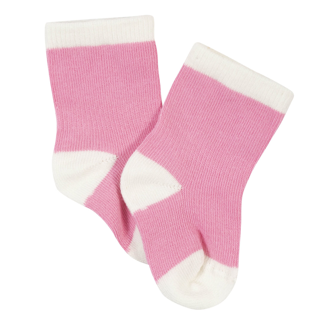 6-Pack Baby Girls Fox Wiggle Proof® Socks