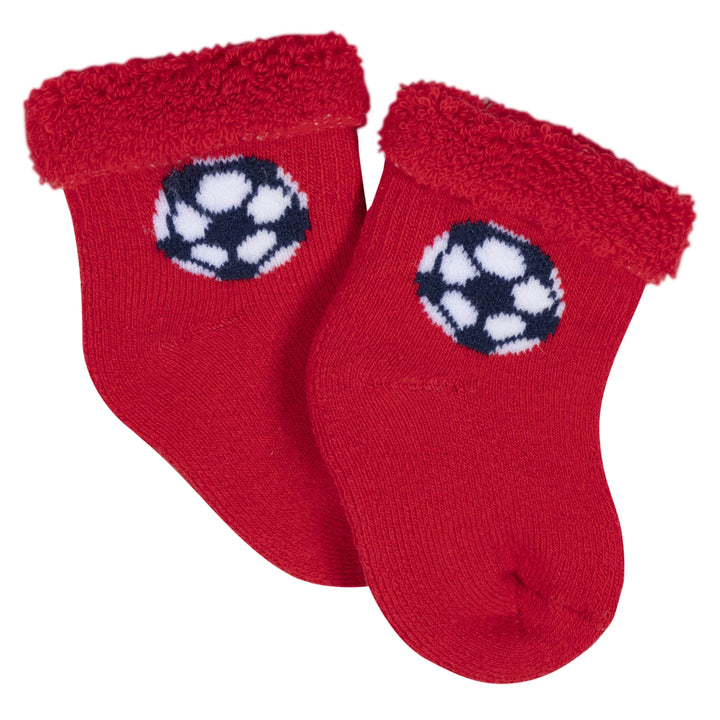 Toddler Socks Baby Boy Red Socks 12-Pack Baby Boys All Star Terry