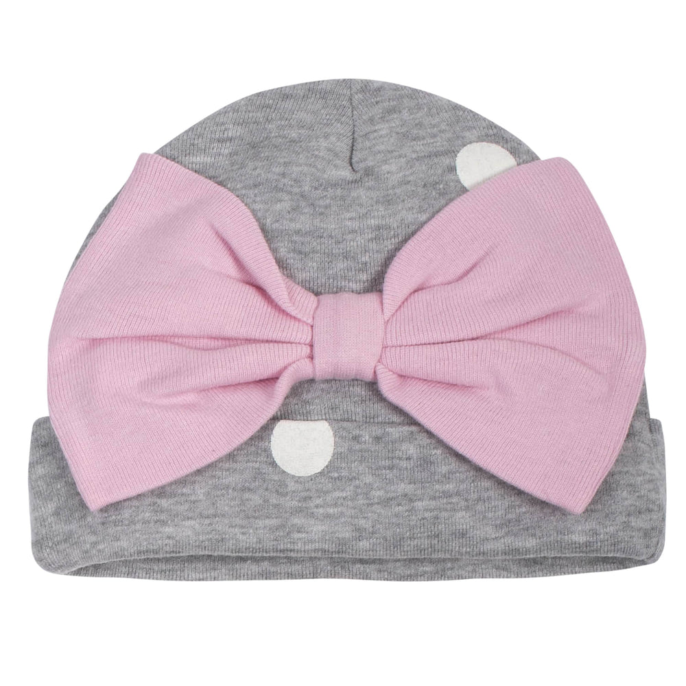 5-Pack Baby Girls Bunny Caps-Gerber Childrenswear