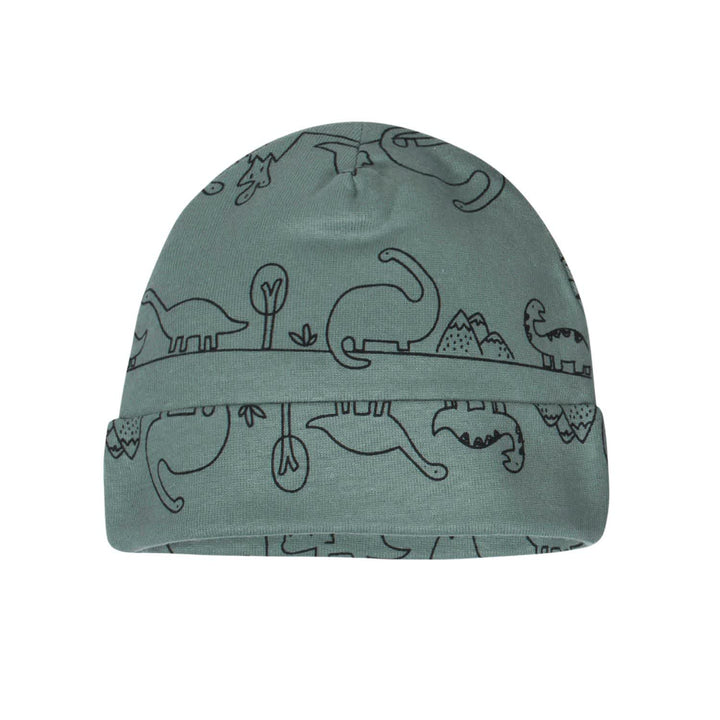 Gerber® Organic 3-Pack Baby Boys Dino Ribbed Caps-Gerber Childrenswear