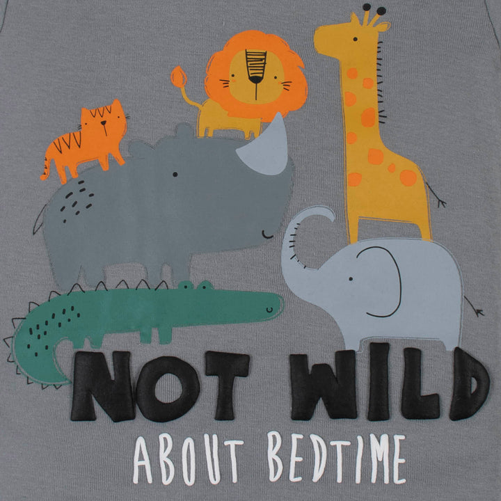 4-Piece Boys Wild Snug Fit Cotton Pajamas-Gerber Childrenswear
