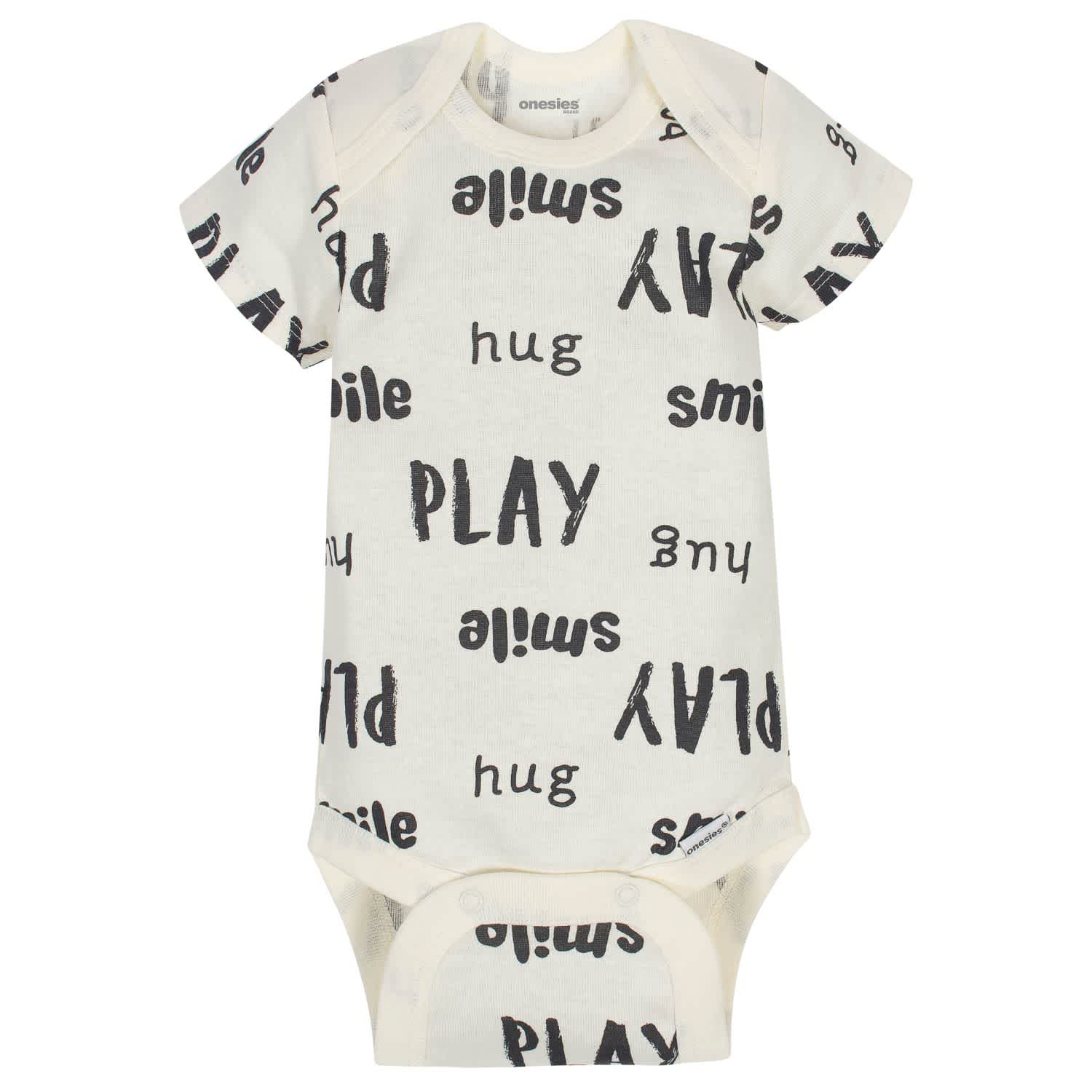 8-Pack Baby Neutral Words Onesies® Brand Bodysuits-Gerber Childrenswear