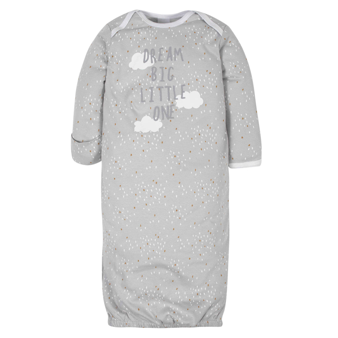 Gerber® 4-Pack Baby Neutral Sheep Gowns-Gerber Childrenswear
