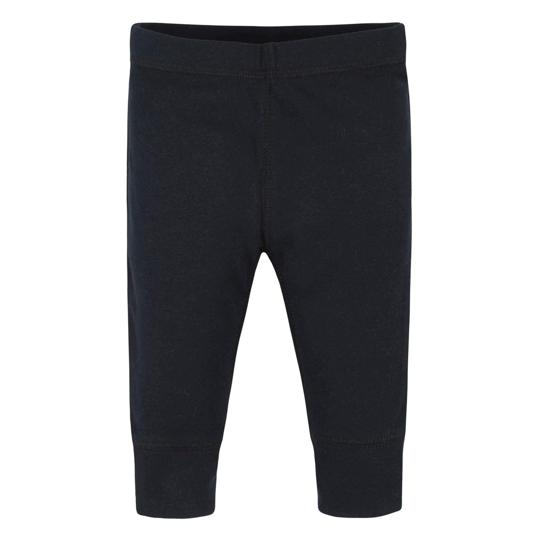 3-Pack Baby Neutral Stripe, Gray, & Black Pants-Gerber Childrenswear