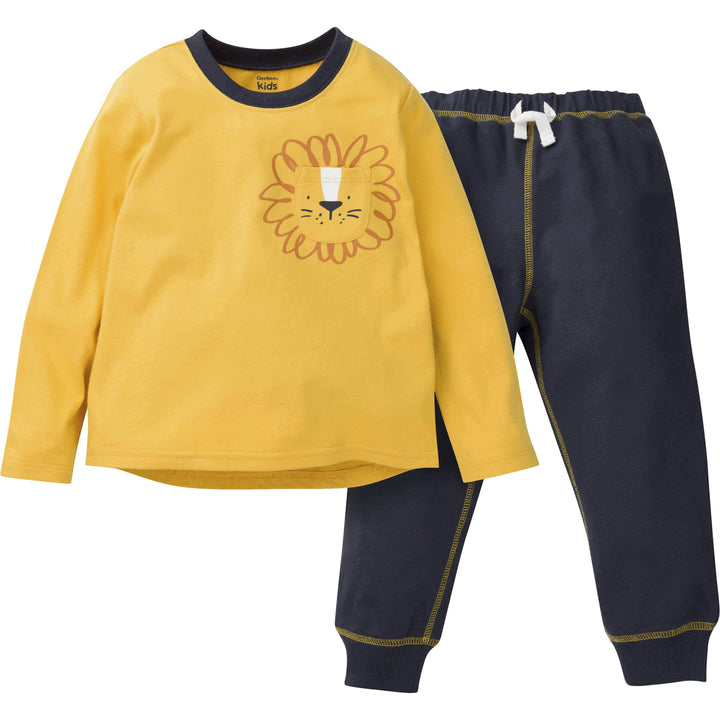 2-Piece Baby & Toddler Boys Roaring Adventure Long Sleeve Shirt & Jogger Pants Set-Gerber Childrenswear