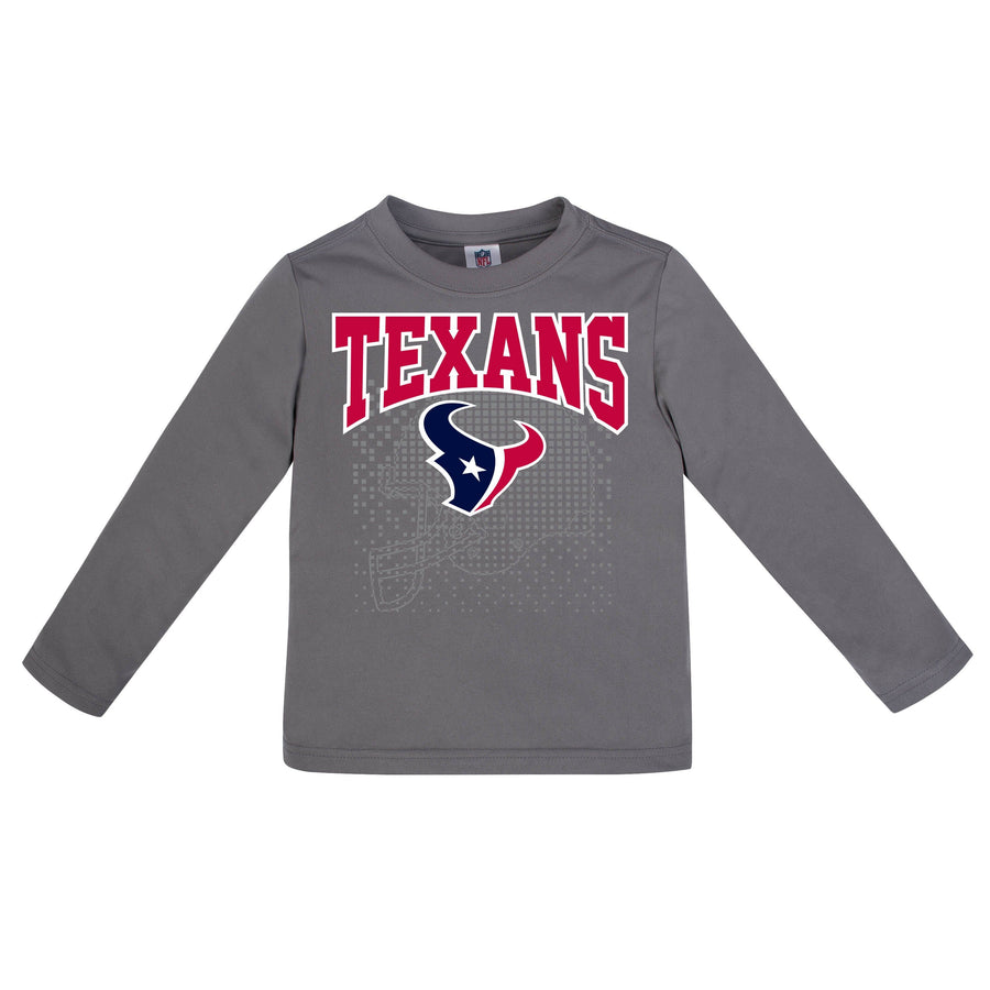 Houston Texans Boys Long Sleeve Tee Shirt-Gerber Childrenswear