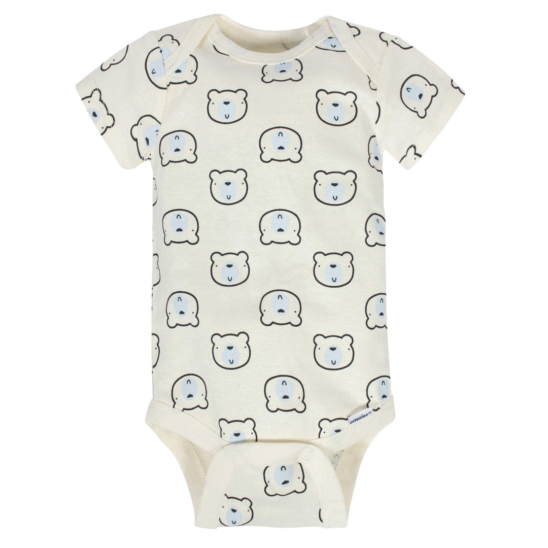 Gerber® 8-pack Baby Boys' Bear Short Sleeve Onesies® Bodysuits