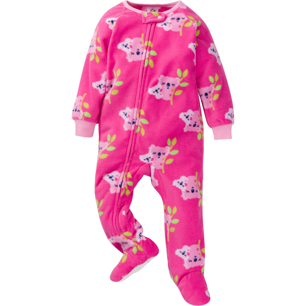 2-Pack Baby & Toddler Girls Koala Fleece Pajamas-Gerber Childrenswear