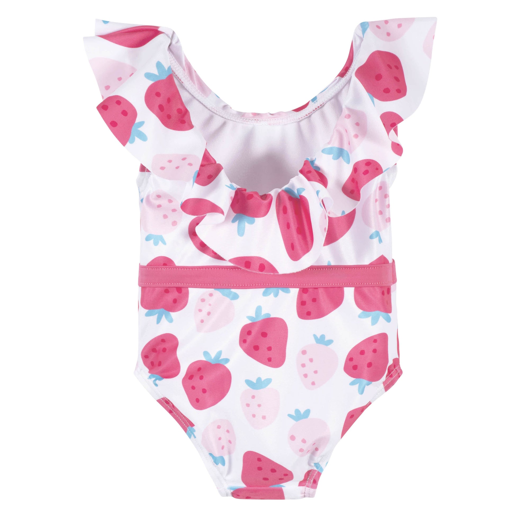 Baby & Toddler Girls Summer Blossom One-Piece Swimsuit With Ruffle-Gerber Childrenswear