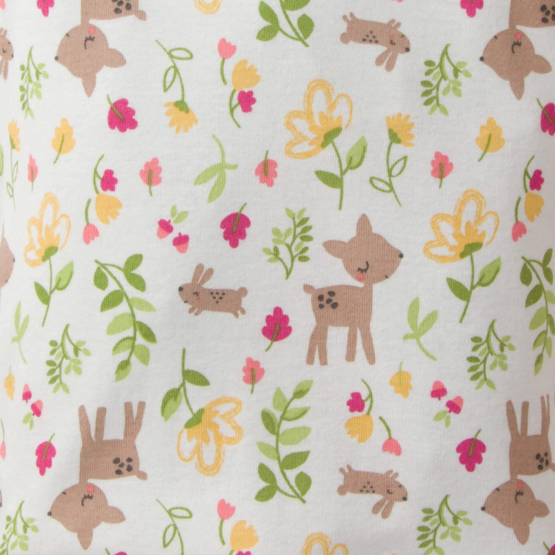 4-Piece Infant & Toddler Girls Deer Snug Fit Cotton Pajamas-Gerber Childrenswear