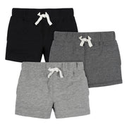 3-Pack Baby & Toddler Boys Neat Neutrals Pull-On Knit Shorts-Gerber Childrenswear
