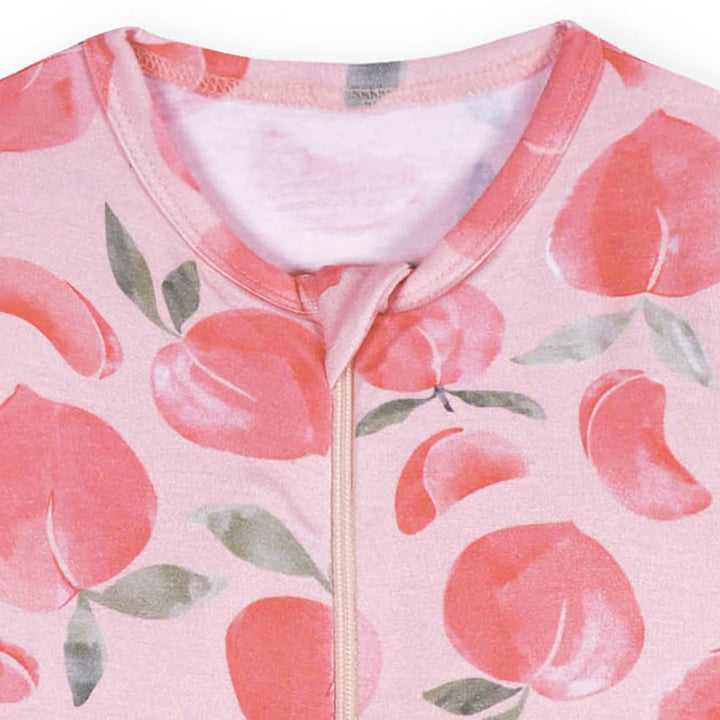 Baby & Toddler Girls Just Peachy Buttery-Soft Viscose Made from Eucalyptus Snug Fit Footed Pajamas