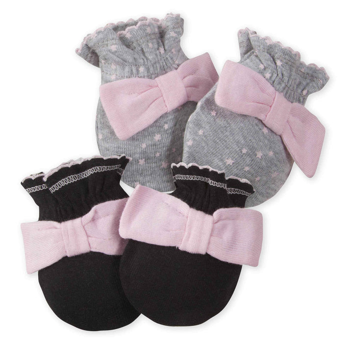 2-Pack Baby Girls' Bunny Mittens-Gerber Childrenswear