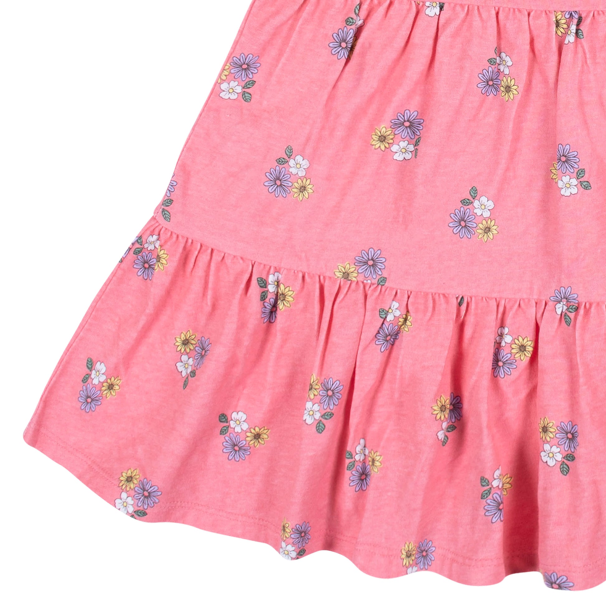 2-Pack Infant & Toddler Girls Pink Floral Knit Dresses
