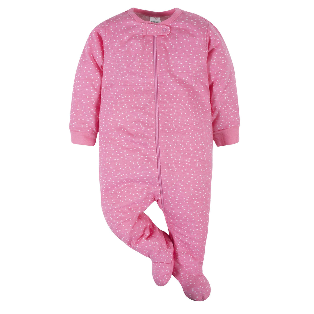 6-Piece Baby Girls Cat Onesies® Brand Bodysuit & Sleep N' Play Set-Gerber Childrenswear