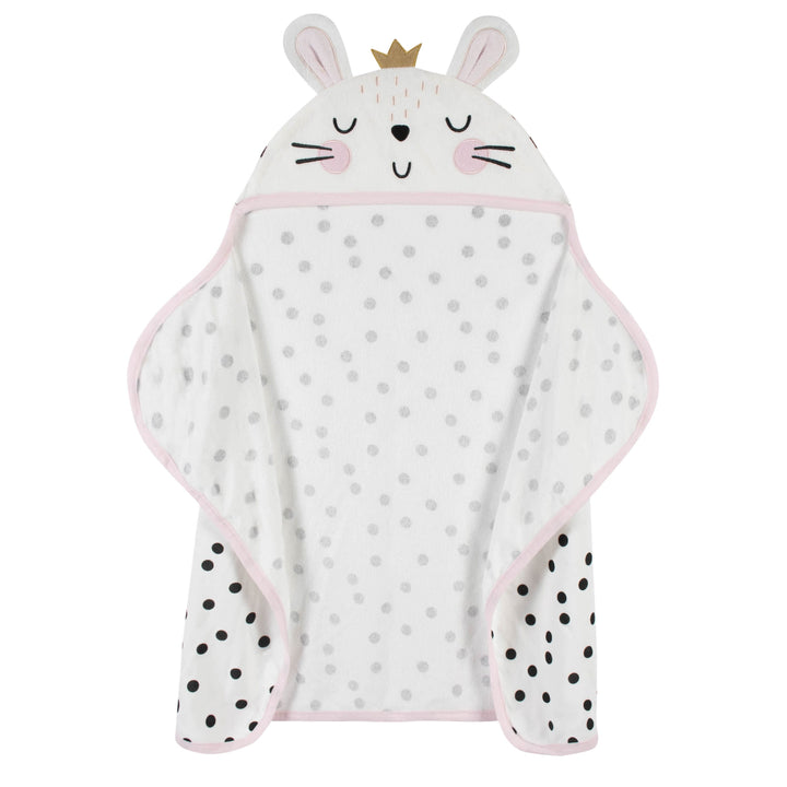 Baby Girls Bunny Ballerina Hooded Bath Wrap-Gerber Childrenswear