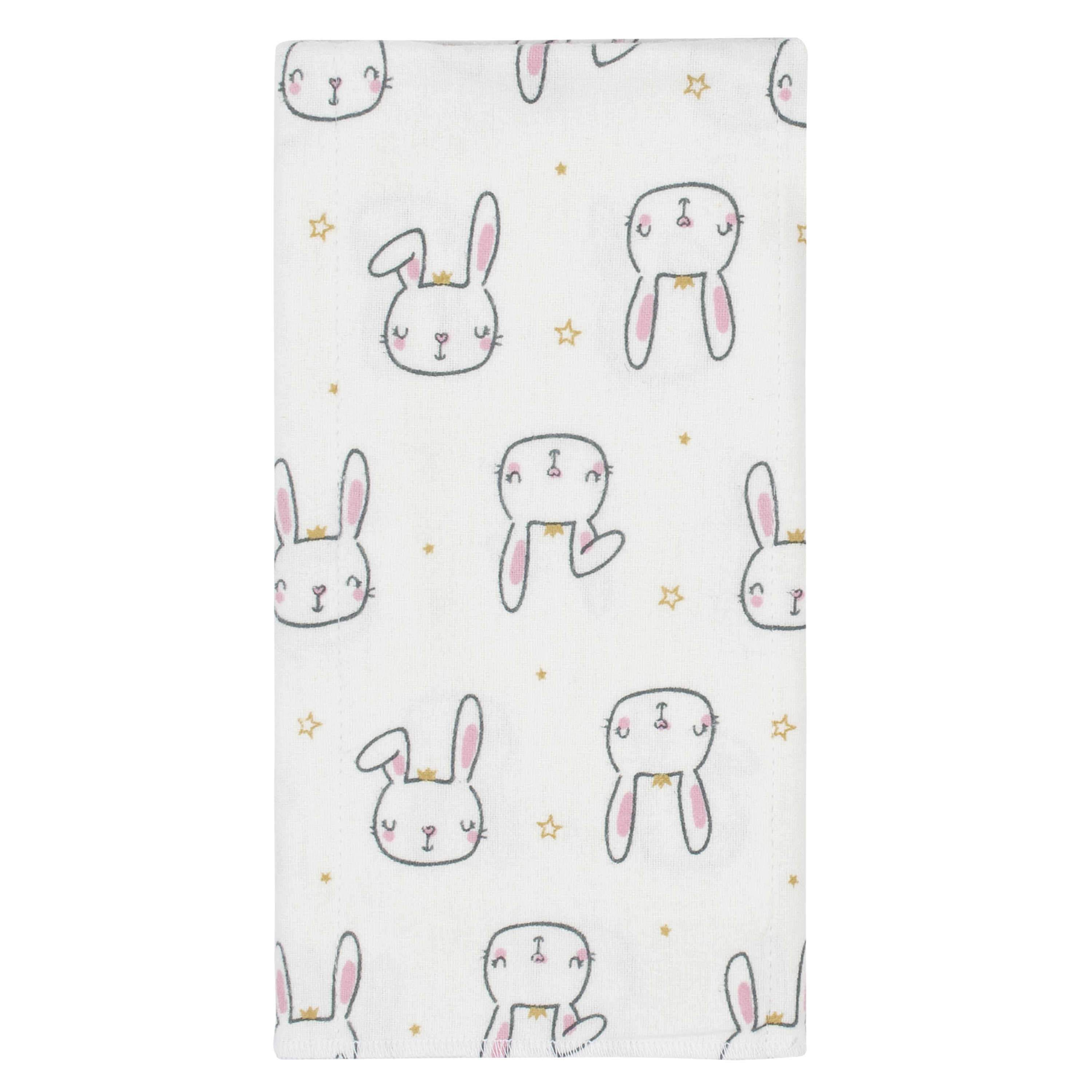 4-Pack Baby Girls Princess Flannel Burp Cloths-Gerber Childrenswear