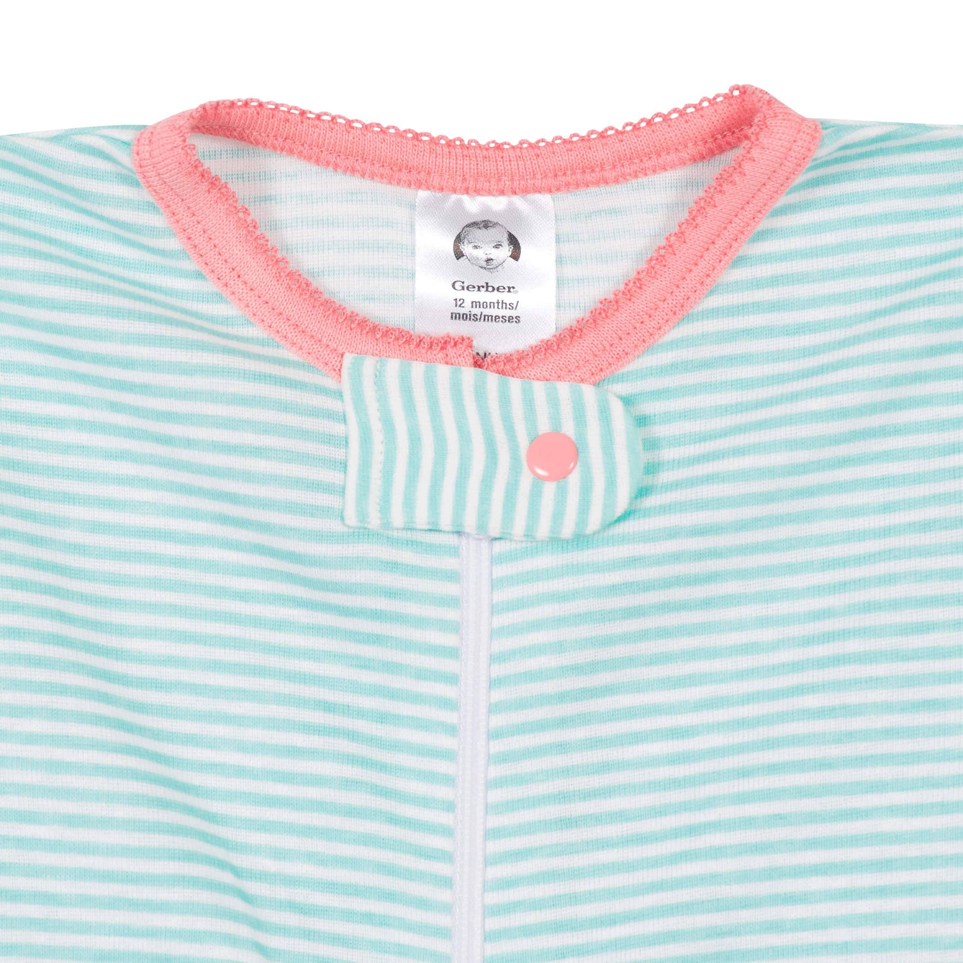 4-Pack Baby & Toddler Girls Llamas & Love Snug Fit Footed Cotton Pajamas-Gerber Childrenswear