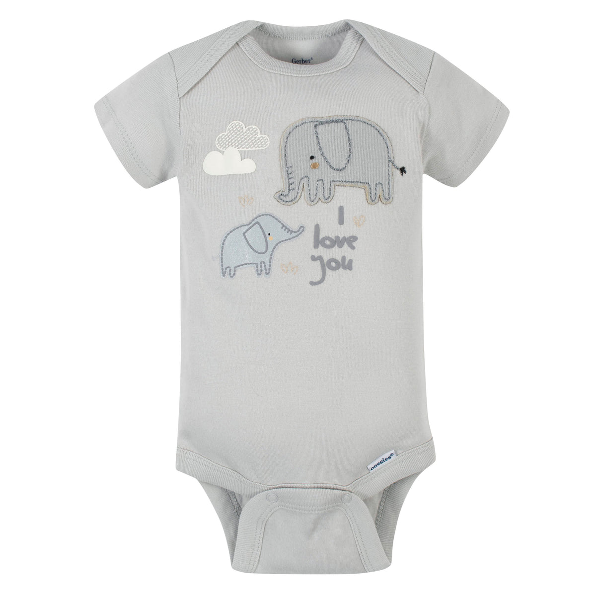 5-Pack Baby Neutral Safari Short Sleeve Onesies® Bodysuits-Gerber Childrenswear