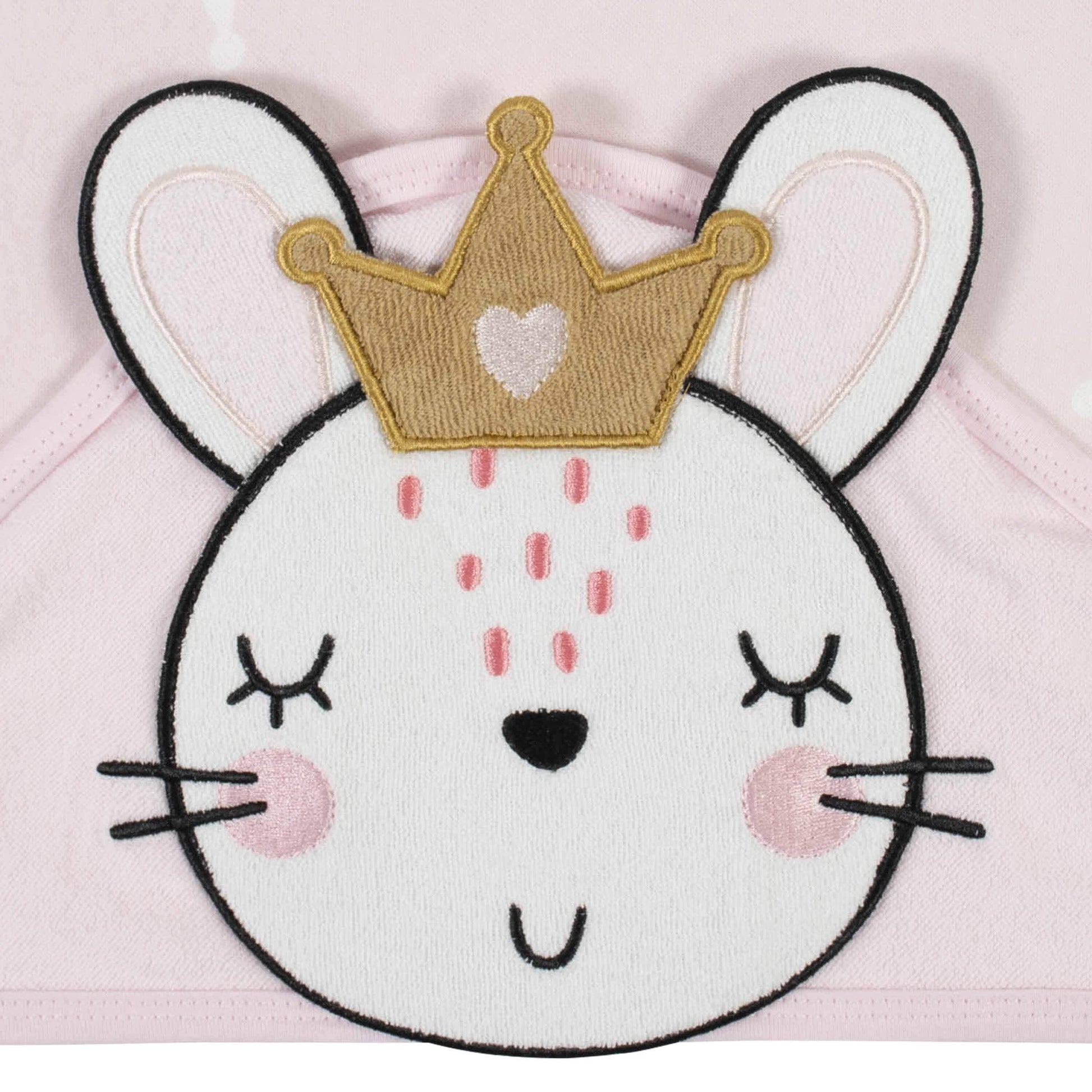 4-Piece Baby Girls Bunny Ballerina Hooded Towel & Washcloth Set-Gerber Childrenswear