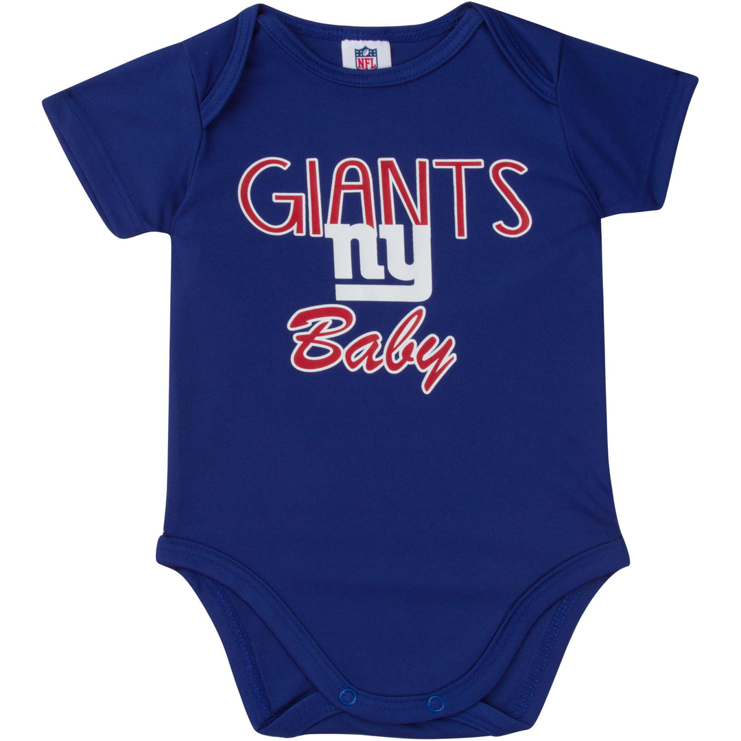New York Giants Baby Boy Short Sleeve Bodysuit-Gerber Childrenswear