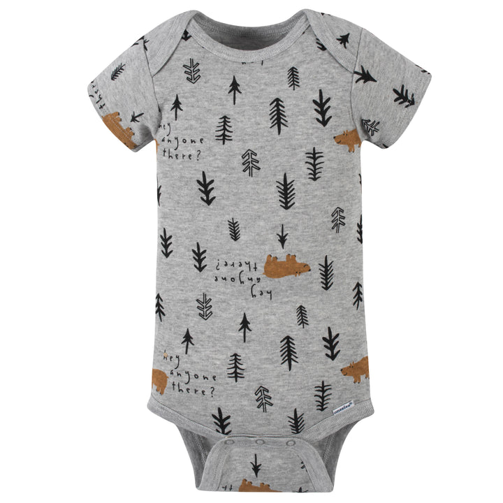 8-Pack Baby Boys Bear Short Sleeve Onesies® Bodysuits-Gerber Childrenswear