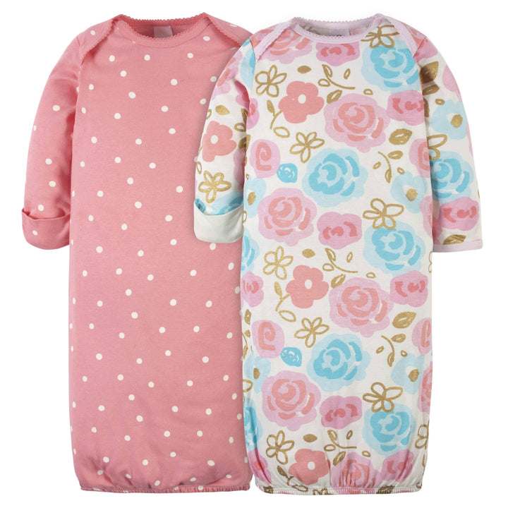2-Pack Baby Girls Princess Gowns-Gerber Childrenswear