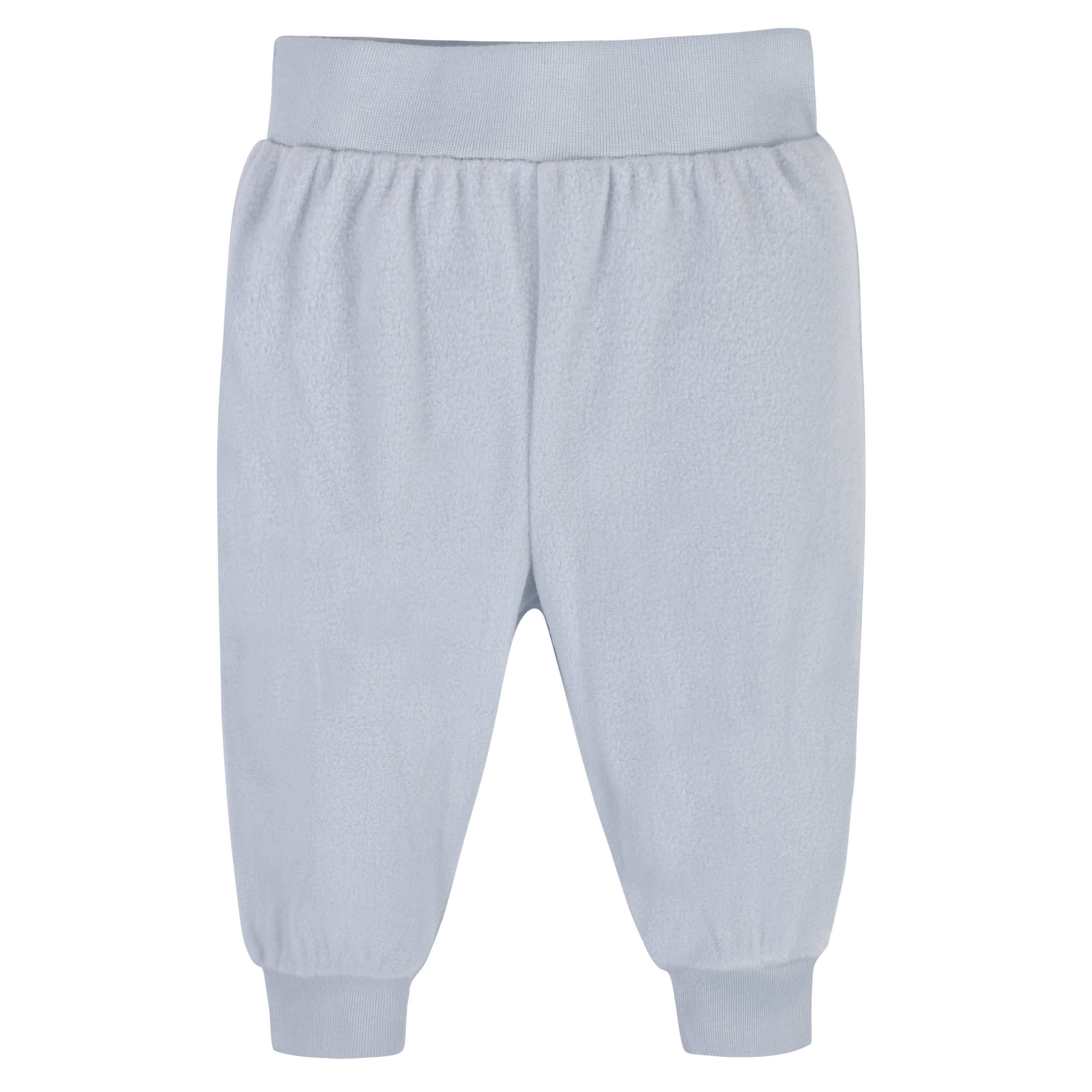 4-Pack Baby Boys Navy & Gray Microfleece Pants-Gerber Childrenswear
