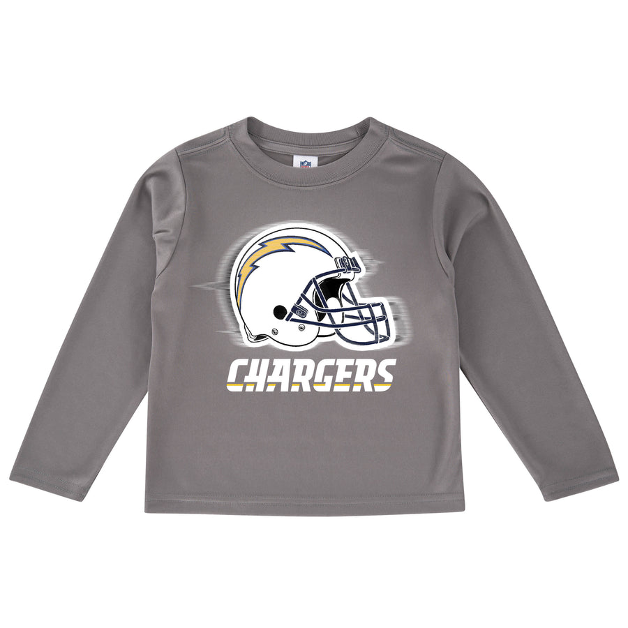 Los Angeles Chargers Long Sleeve Logo Tee Shirt-Gerber Childrenswear