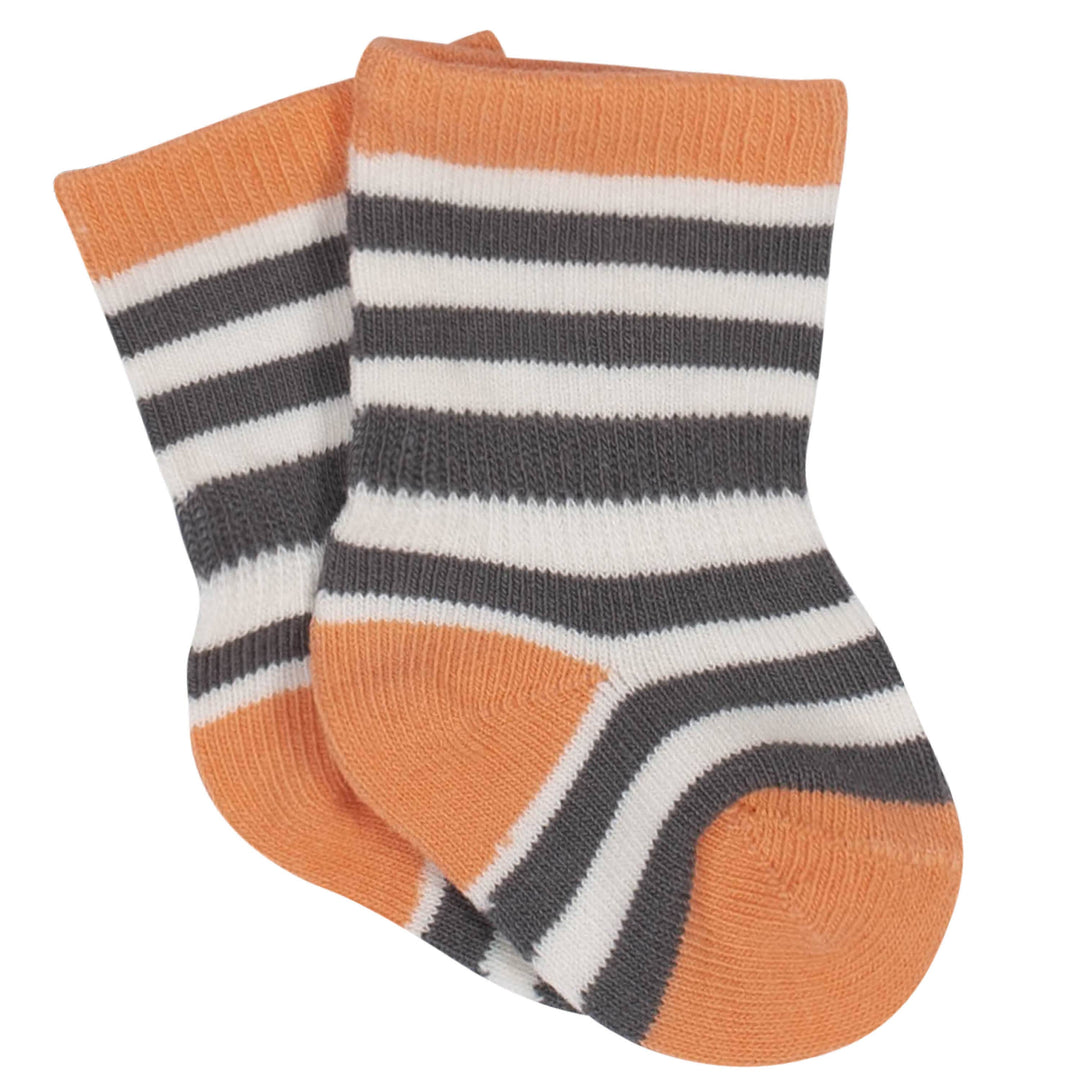 6-Pack Baby Boys Comfy Stretch Bicycle Wiggle Proof Socks-Gerber Childrenswear