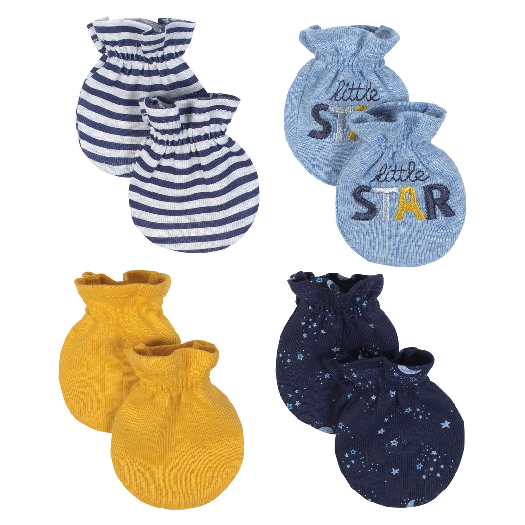 Baby Boy 4-pack Outer Space Mittens-Gerber Childrenswear