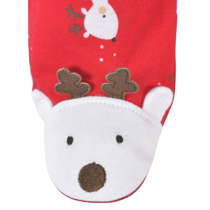 2-Piece Baby Neutral Reindeer Sleep 'n Play & Hat-Gerber Childrenswear