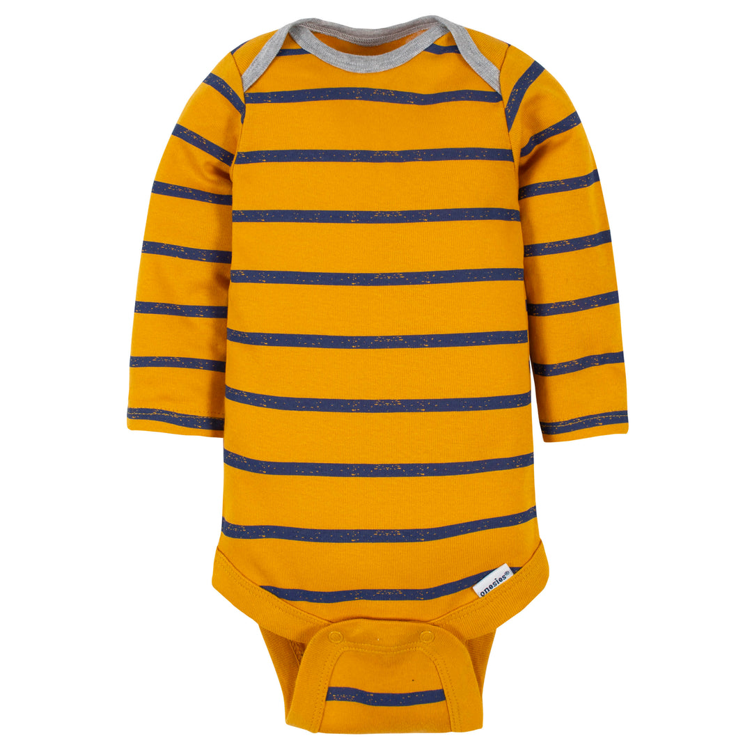 5-Pack Baby Boys Dino Long Sleeve Onesies® Bodysuits
