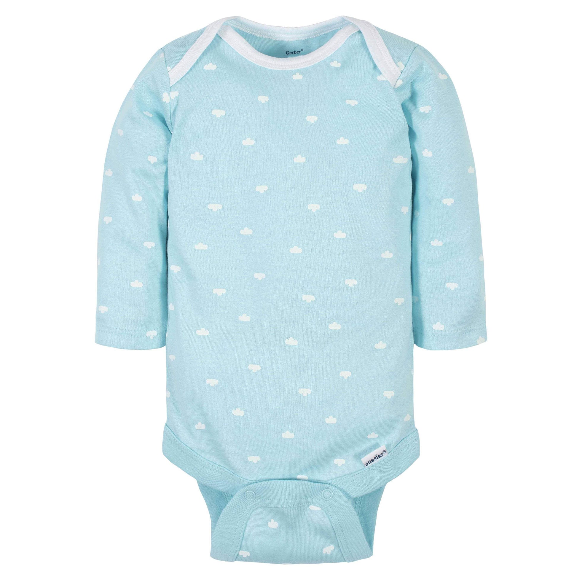 6-Pack Baby Neutral Words Long Sleeve Onesies® Bodysuits-Gerber Childrenswear