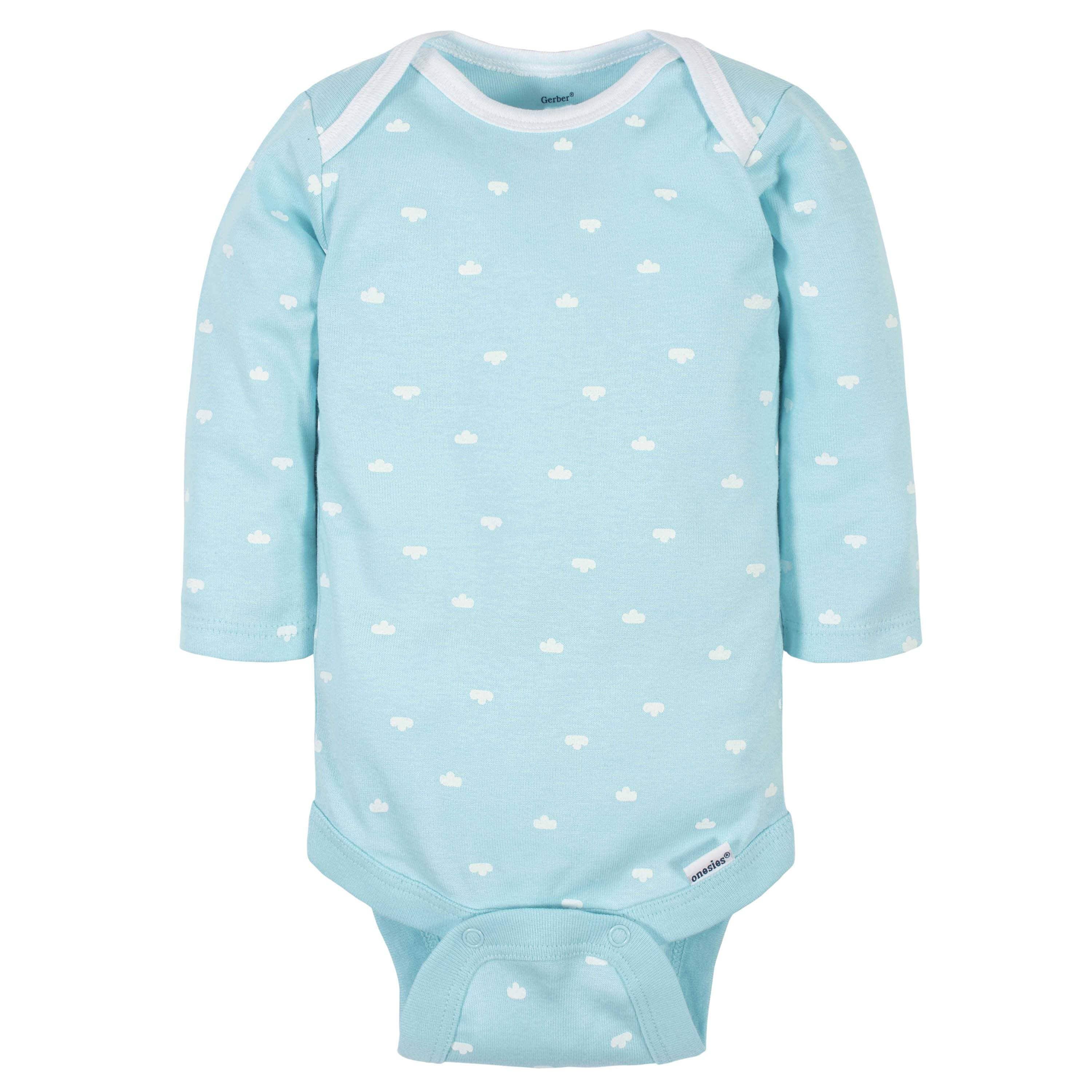 6-Pack Baby Neutral Words Long Sleeve Onesies® Bodysuits-Gerber Childrenswear