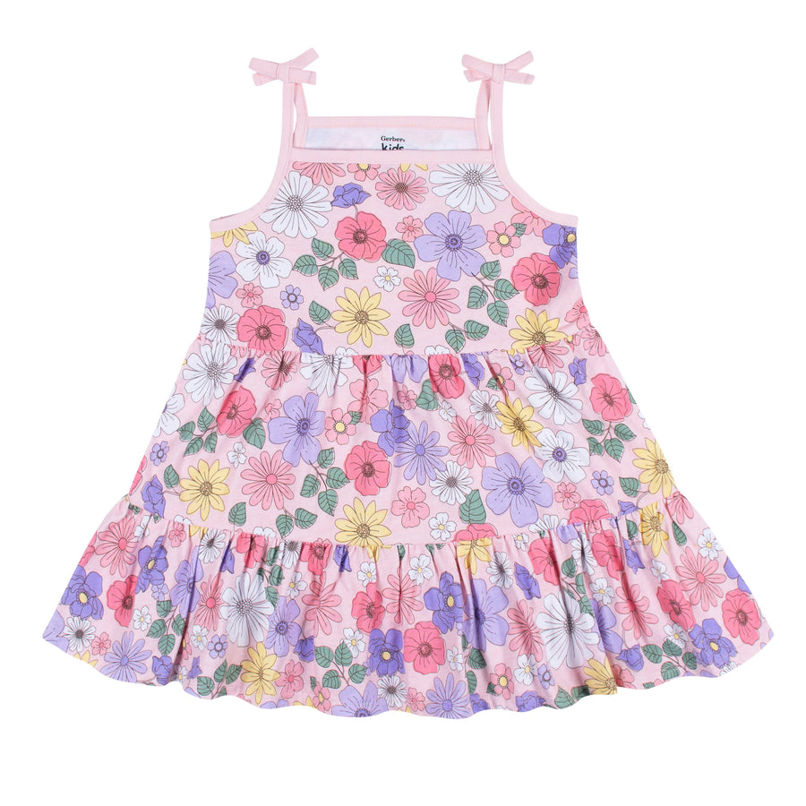 2-Pack Infant & Toddler Girls Pink Floral Knit Dresses – Gerber ...