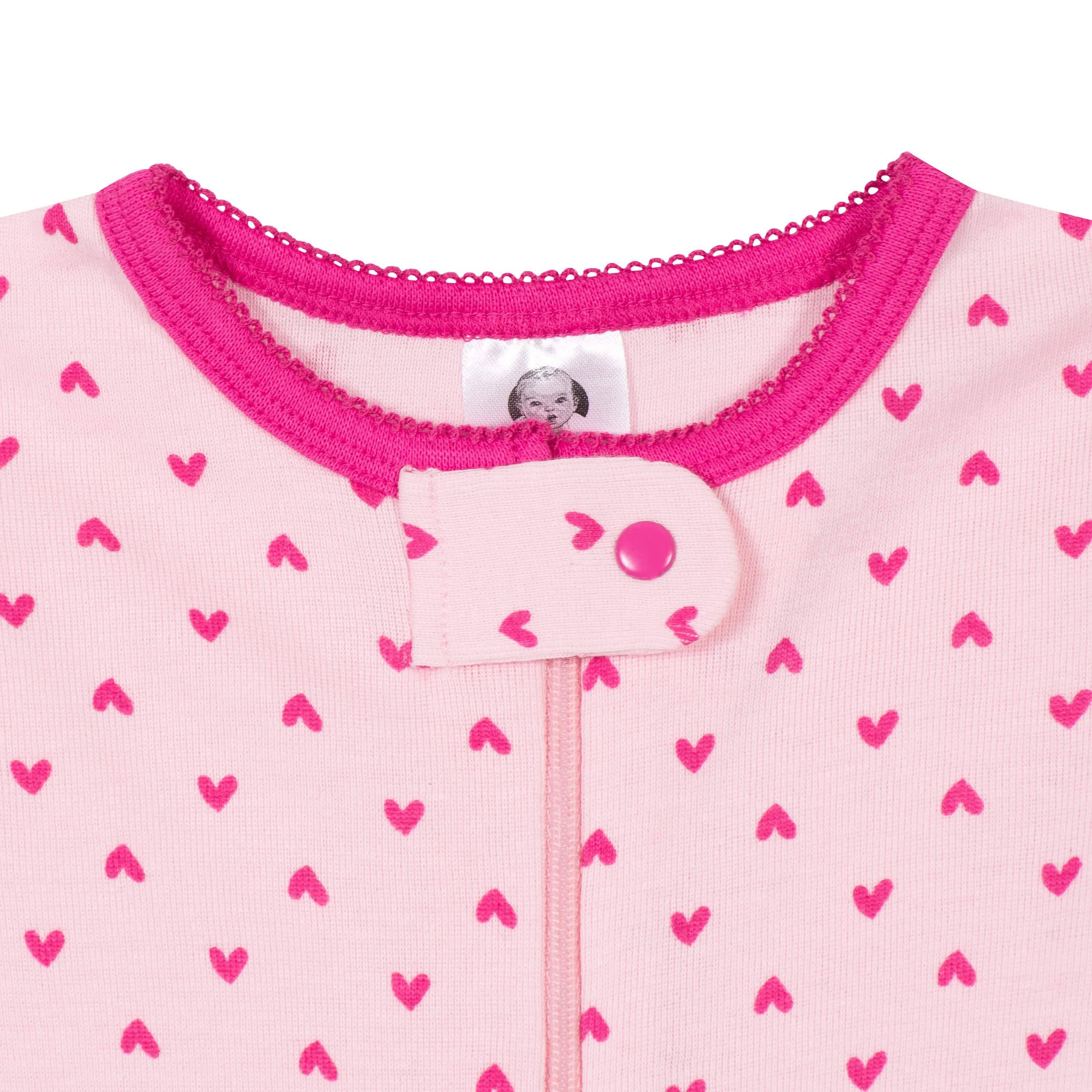 4-Pack Baby & Toddler Girls Dreams & Rainbows Snug Fit Footed Cotton Pajamas-Gerber Childrenswear