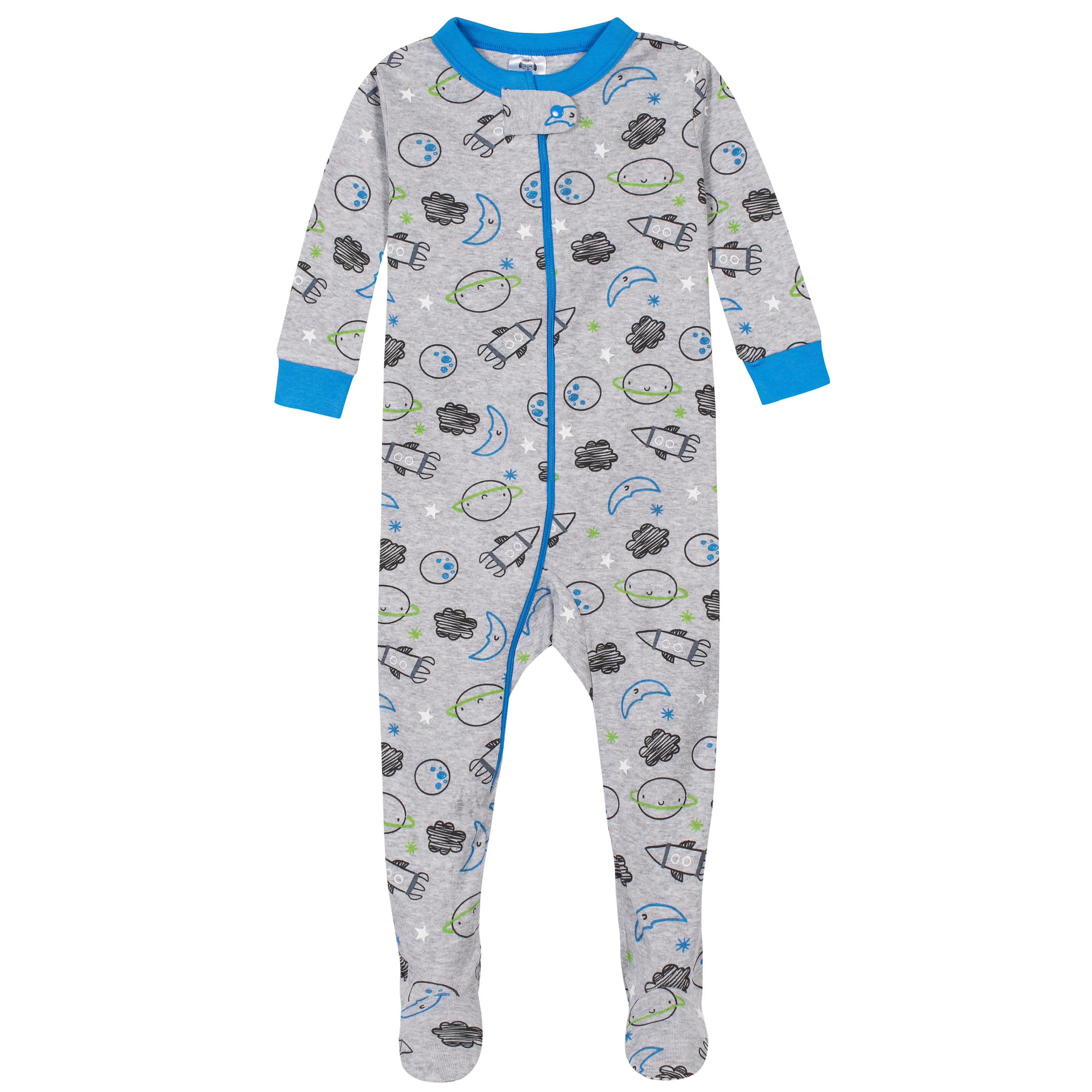 4-Pack Baby & Toddler Boys Dinosaurs & Space Snug Fit Footed Cotton Pajamas-Gerber Childrenswear