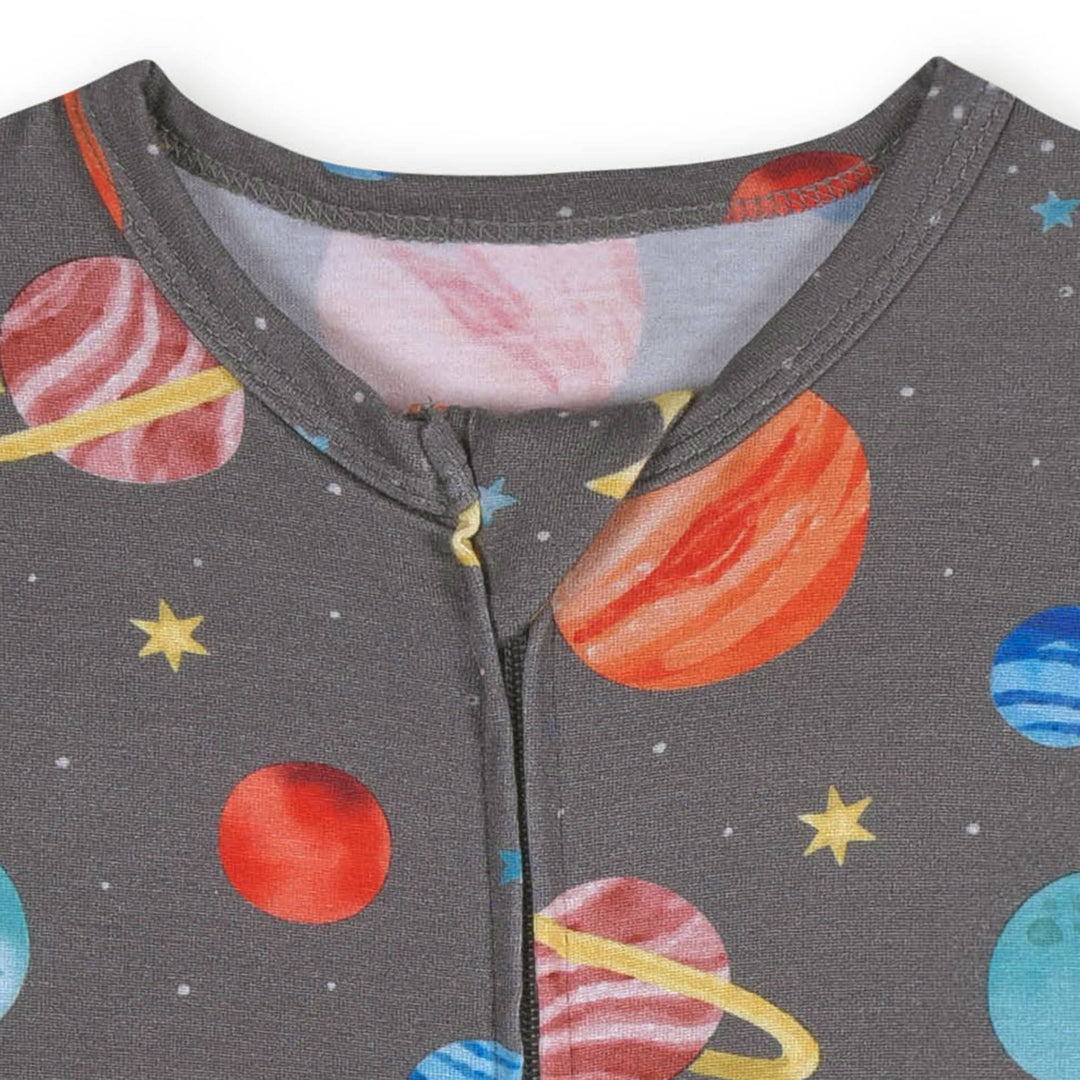 Baby Outer Space Buttery-Soft Viscose Made from Eucalyptus Snug Fit Romper